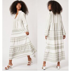 Silk & Salt Summer of love maxi dress – green size S NWT